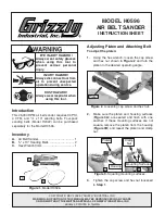 Grizzly H0596 Instruction Sheet preview