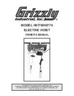 Grizzly H0778 Owner'S Manual preview