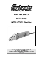 Preview for 1 page of Grizzly H2867 Instruction Manual