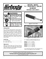 Grizzly H2882 Instruction Sheet preview