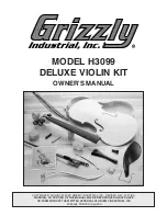 Grizzly H3099 Owner'S Manual предпросмотр