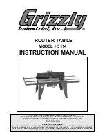 Preview for 1 page of Grizzly H3114 Instruction Manual