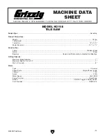 Preview for 5 page of Grizzly H3118 Owner'S Manual