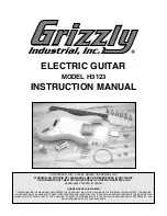 Preview for 1 page of Grizzly H3123 Instruction Manual