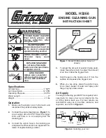 Grizzly H3266 Instruction Sheet preview