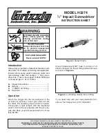 Grizzly H3274 Instruction Sheet preview