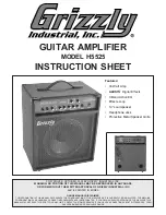 Grizzly H5525 Instruction Sheet предпросмотр