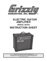 Grizzly H6015 Instruction Sheet preview