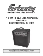 Предварительный просмотр 1 страницы Grizzly H6021 Instruction Sheet