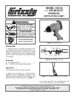 Grizzly H6138 Instruction Sheet preview