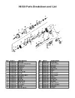 Grizzly H6139 Parts Breakdown preview