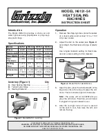 Preview for 1 page of Grizzly H6151 Instruction Sheet