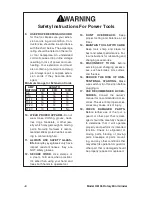 Предварительный просмотр 4 страницы Grizzly H6155 Instruction Manual