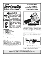 Grizzly H6187 Instruction Sheet preview
