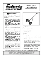 Grizzly H6241 Instruction Sheet предпросмотр