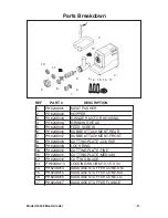 Grizzly H6248 Parts Breakdown preview