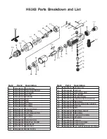 Preview for 1 page of Grizzly H6363 Parts Breakdown