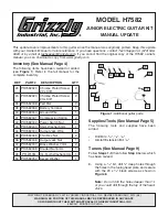 Grizzly H7582 Manual Update preview