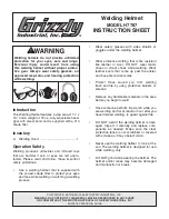 Preview for 1 page of Grizzly H7787 Instruction Sheet