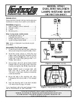 Preview for 1 page of Grizzly H7861 Instruction Sheet