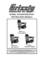 Grizzly H7949 Instruction Manual предпросмотр