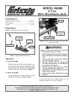 Предварительный просмотр 1 страницы Grizzly H8090 Specifications