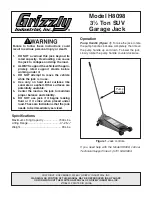 Предварительный просмотр 1 страницы Grizzly H8098 User Manual