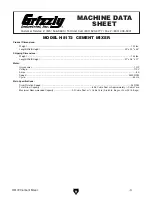 Preview for 5 page of Grizzly H8172 Owner'S Manual