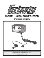 Предварительный просмотр 1 страницы Grizzly H8178 Owner'S Manual