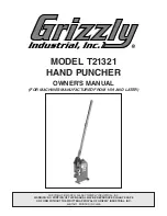 Grizzly Hand Puncher T21321 Owner'S Manual предпросмотр