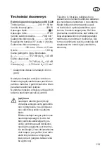 Предварительный просмотр 119 страницы Grizzly KSG 220 Translation Of The Original Instructions For Use