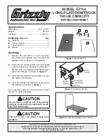 Grizzly Long Platform Truck G7114 Instruction Sheet предпросмотр