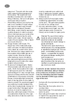 Preview for 74 page of Grizzly MTR 25 Translation Of The Original Instructions For Use