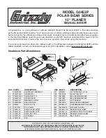 Grizzly POLAR BEAR G0453P Manual Insert preview