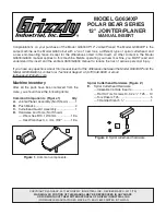 Grizzly Polar Bear G0634XP Manual Insert preview