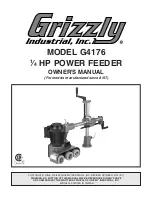 Grizzly Power Feeder G4176 Owner'S Manual предпросмотр