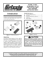 Grizzly T10024 Instruction Sheet preview