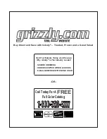 Preview for 8 page of Grizzly T10050 Instructions Manual