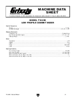 Preview for 5 page of Grizzly T10095 Owner'S Manual