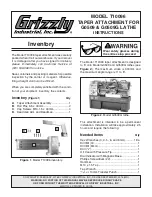 Grizzly T10096 Instructions Manual preview