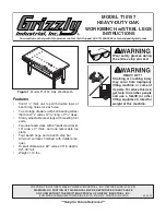 Preview for 1 page of Grizzly T10157 Instructions Manual