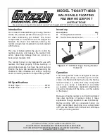 Предварительный просмотр 1 страницы Grizzly T10667 Instructions