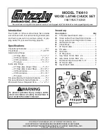 Предварительный просмотр 1 страницы Grizzly T10810 Instructions Manual