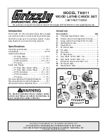 Grizzly T10811 Instructions Manual preview