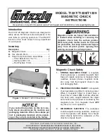 Grizzly T1227 Instructions Manual preview