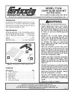 Grizzly T1234 Instructions preview