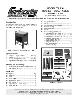 Grizzly T1238 Instructions Manual preview