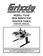 Grizzly T1240 Owner'S Manual preview