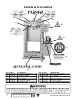 Предварительный просмотр 36 страницы Grizzly T1242 Owner'S Manual