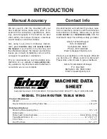 Предварительный просмотр 4 страницы Grizzly T1244 Owner'S Manual